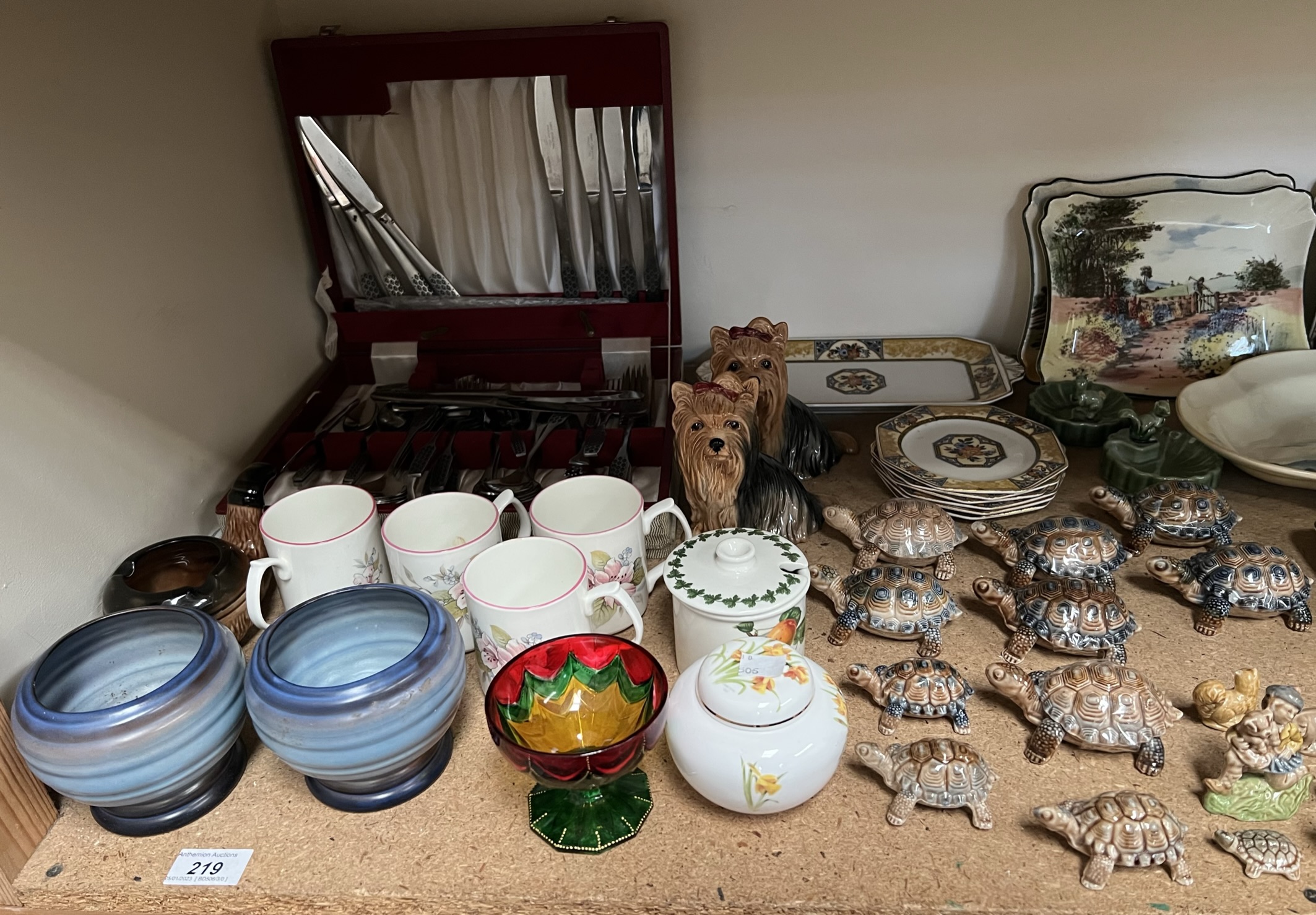 A collection of Royal Doulton series ware plates and jugs etc together with Wade figures, - Image 4 of 4