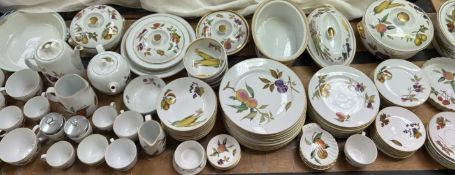 An extensive Royal Worcester Evesham pattern part tea,