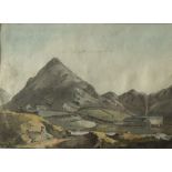 Attributed to John White Abbott Near Buttermere Lake Watercolour 18.5 x 25.