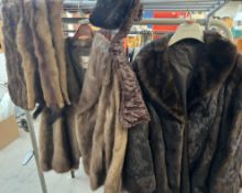 A Regency Furs jacket together with another fur jacket and stoles