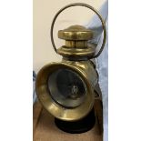 A Lucas "King of the Road" brass carriage lantern