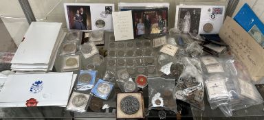 A Lusitania medal together with a large collection of coins,