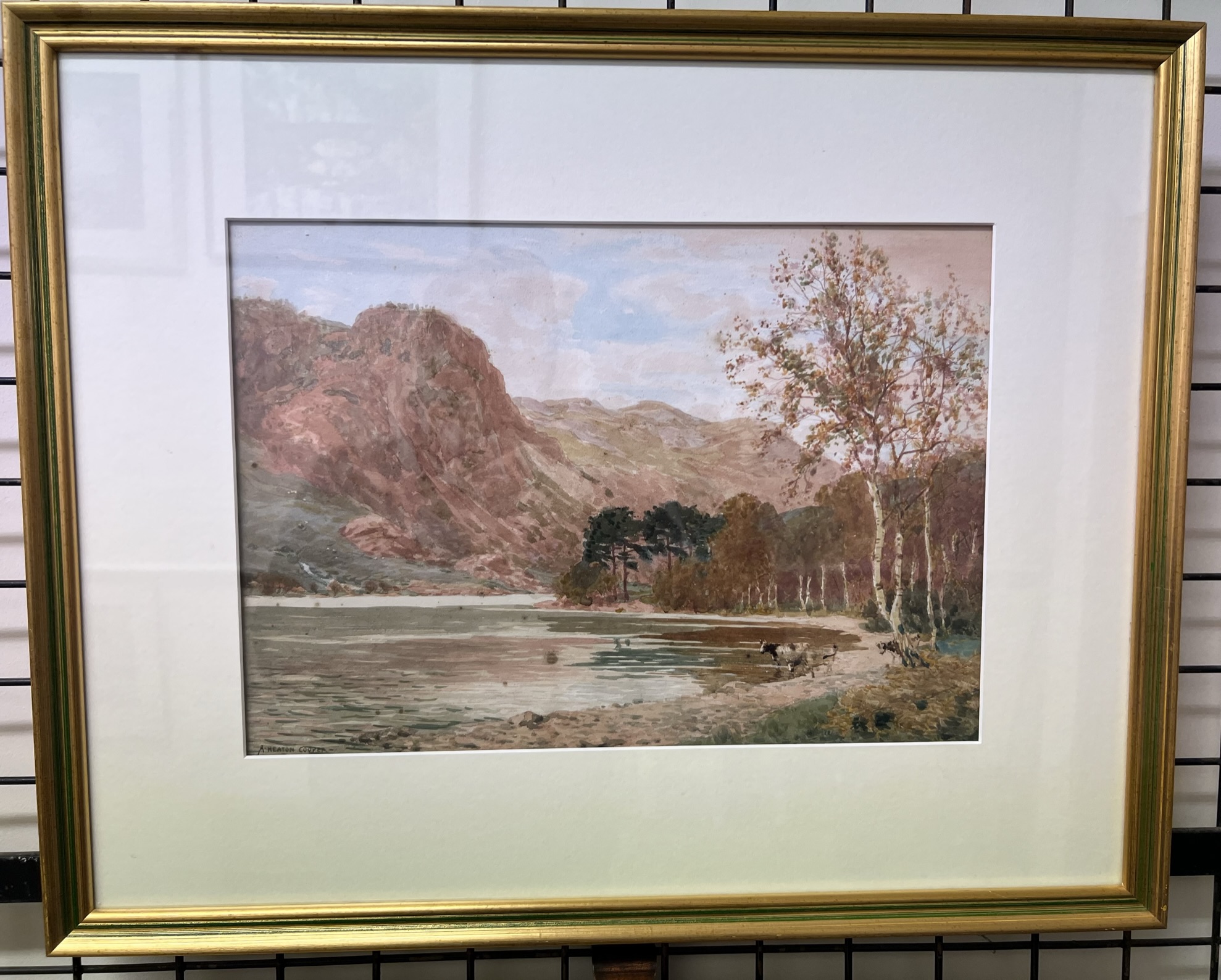 Alfred Heaton Cooper Landscape scene Watercolour 26 x 37cm Together with another watercolour - Image 2 of 2