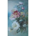 A Williams Still life study of chrysanthemums Watercolour Signed 46.