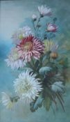 A Williams Still life study of chrysanthemums Watercolour Signed 46.