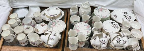 A Royal Albert Queen's Messenger" pattern part tea service together with a Royal Doulton Carmel