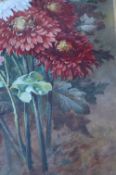 A Williams Still life study of chrysanthemums Watercolour Signed 51 x 32.