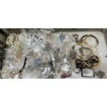 Assorted costume jewellery including necklaces,