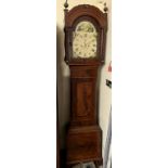 A 19th century mahogany longcase clock,