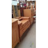 An E Gomme for G-Plan dressing table and matching chest of drawers together with a stool