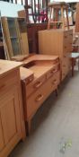 An E Gomme for G-Plan dressing table and matching chest of drawers together with a stool