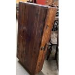 An early 20th century pine under bed storage trunk