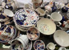 Swansea cottage / Gaudy Welsh, numerous part tea sets, plates,