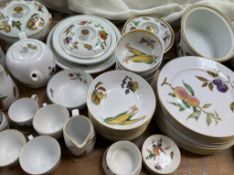 An extensive Royal Worcester Evesham pattern part tea,