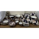 A Gaudy Welsh part tea service together with other part services etc