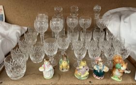 Waterford crystal decanters,