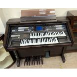 A Technics GA 3 electric organ and stool