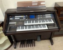 A Technics GA 3 electric organ and stool