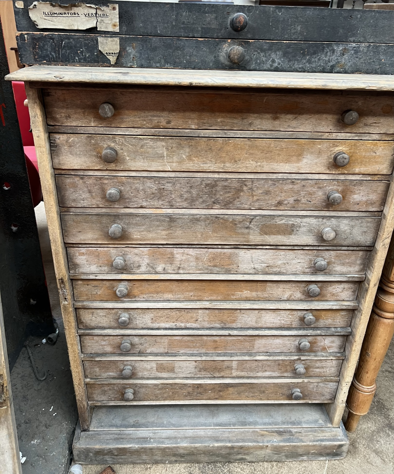 A 19th century collectors side cabinet witrh a moulded rectangular top above a single door - Image 2 of 2