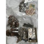 A large collection of coins including shillings, pennies, six pences, etc and other world coins,