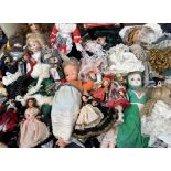 A large collection of modern and other collectors dolls