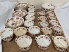A Davenport porcelain part tea and coffee set pattern number 2615,