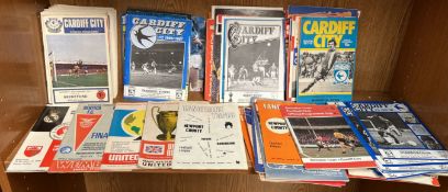 A collection of Cardiff City and other English league clubs,