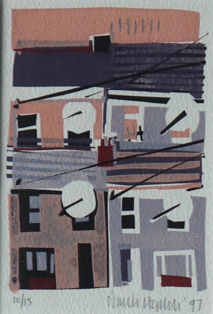 Sarah Hopkins Terraced row A limited edition print No.