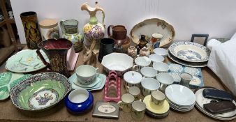 ***Unfortunately this lot has been withdrawn from sale*** A Poole pottery vase together with an