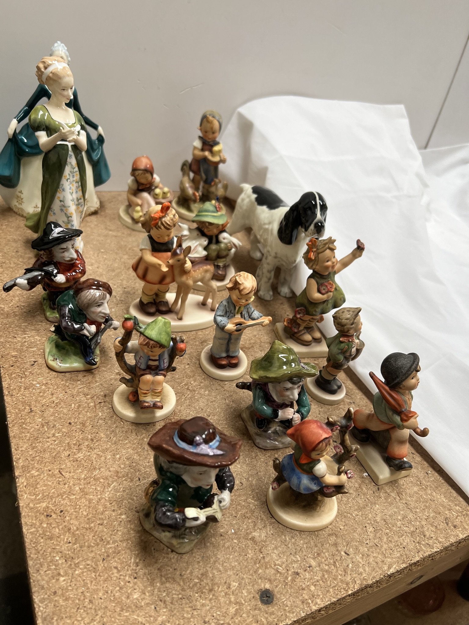 A collection of Hummel figures together with two Royal Doulton figures, - Image 2 of 2