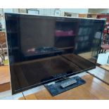 A Panasonic 50" television Model Number TX-L50EM5B and remote control CONDITION REPORT: