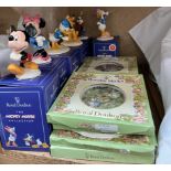 Various Royal Doulton figures from the Mickey Mouse collection together with Royal Doulton Brambly