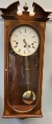 A Comitti of London mahogany cased Vienna Regulator type wall clock,