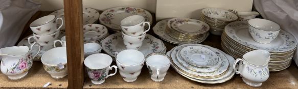 A Duchess Harebell pattern part dinner set together with a Duchess Memories pattern part dinner set,