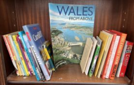 A collection of Welsh themed books including Cardiff Yesterday,