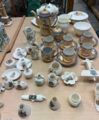 Crested wares together with a Royal Stafford part tea service,