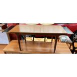 An A H McIntosh & Co Ltd Kirkaldy Scotland mid century teak extending coffee table,