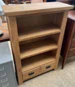 A 20th century oak bookcase