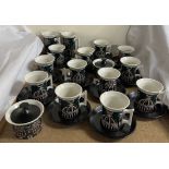 A Portmeirion pottery Magic City pattern part tea sets