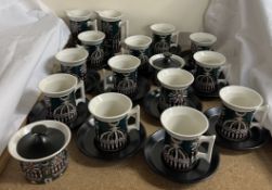 A Portmeirion pottery Magic City pattern part tea sets