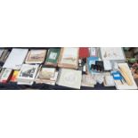 A collection of Watercolours together with artists sketch books,