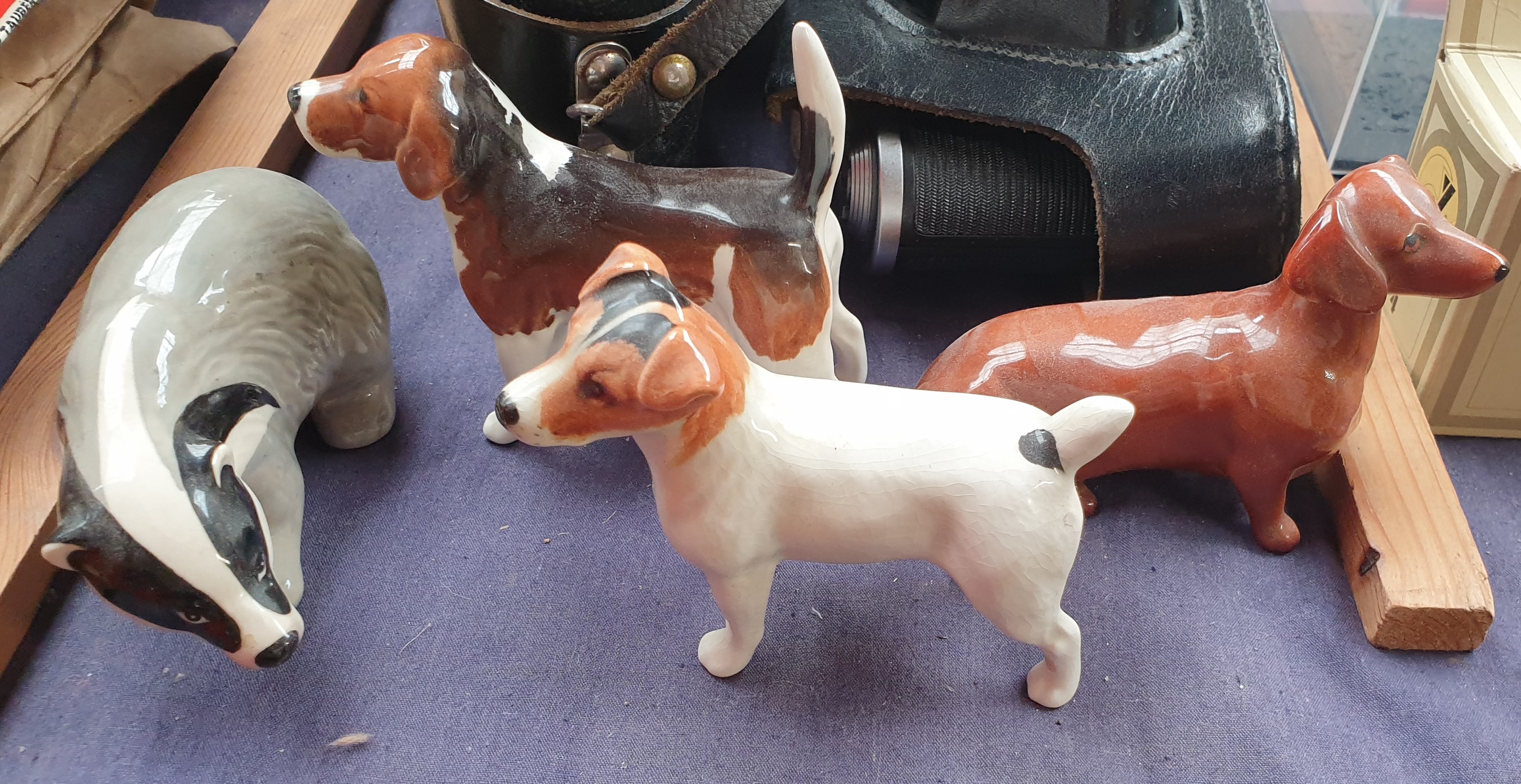 Various binoculars together with cameras and Beswick dogs etc - Image 2 of 4