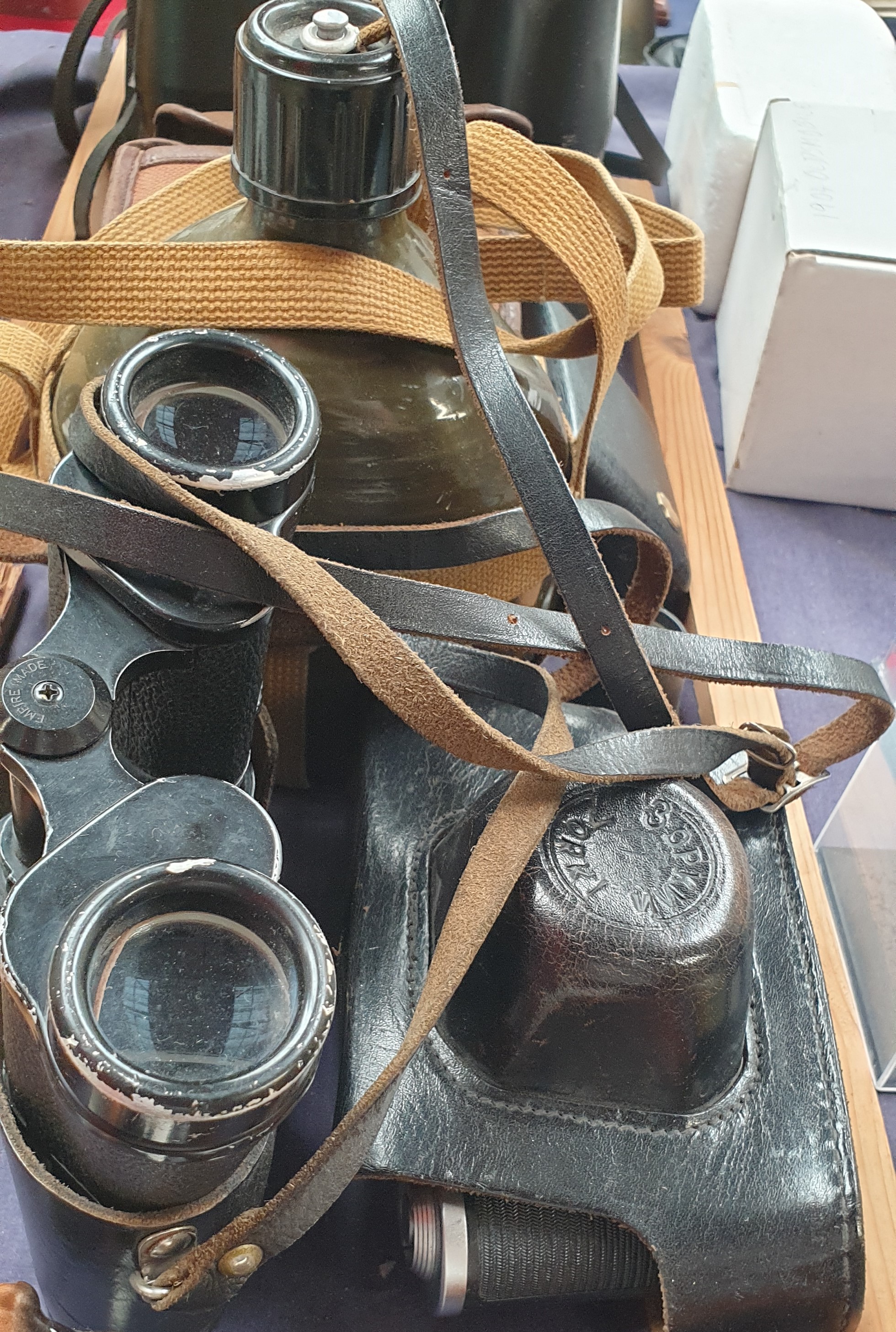 Various binoculars together with cameras and Beswick dogs etc - Image 3 of 4