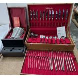A Noritake flatware service, cased together with a Dunhill ball point pen,