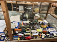 A collection of model cars, including Corgi, Lledo,