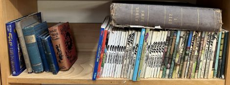 A collection of Giles annuals together with London Illustrated News and other books