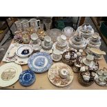 A Masons Regency pattern part tea and dinner service together with other part tea sets,