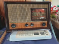 A Cossor Melody maker walnut cased radio