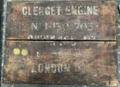 A Clerget Engine toolbox together with two Imperial Airways Ld Tool Check tokens