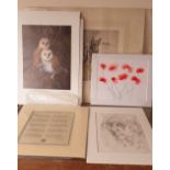 Henry Wilkinson Terriers A Limited Edition etching Signed Together with signed photographs, prints,